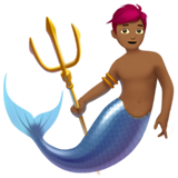 merman: medium-dark skin tone