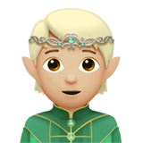 elf: medium-light skin tone