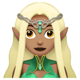 woman elf: medium skin tone