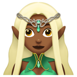 woman elf: medium-dark skin tone