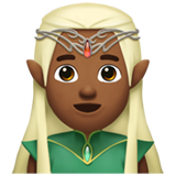 man elf: medium-dark skin tone