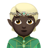 elf: dark skin tone