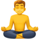 Man in lotus position - Facebook
