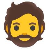 Person: beard - Noto Color Emoji