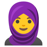Woman with headscarf - Noto Color Emoji