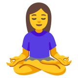 Woman in lotus position - Noto Color Emoji