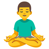 Man in lotus position - Noto Color Emoji