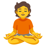 Person in lotus position - Noto Color Emoji