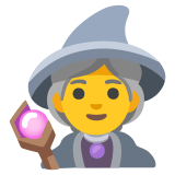 Woman mage - Noto Color Emoji