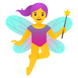 Woman fairy - Noto Color Emoji