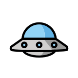 Flying saucer - OpenMoji