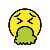 Face vomiting - OpenMoji