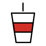 Cup with straw - OpenMoji