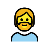 Person: beard - OpenMoji