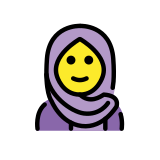 Woman with headscarf - OpenMoji