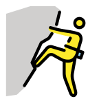 Person climbing - OpenMoji