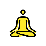 Person in lotus position - OpenMoji