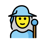Woman mage - OpenMoji