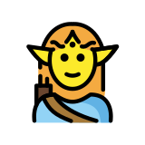 Man elf - OpenMoji