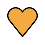 Orange heart - OpenMoji