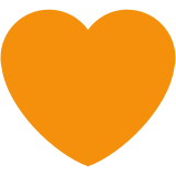 Orange heart - Twitter / X