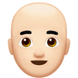 man: light skin tone, bald
