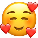 Smiling face with hearts