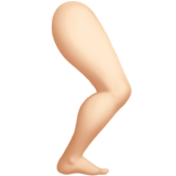 leg: light skin tone