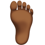 foot: medium-dark skin tone