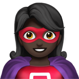 woman superhero: dark skin tone