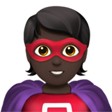 superhero: dark skin tone