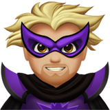 man supervillain: medium-light skin tone