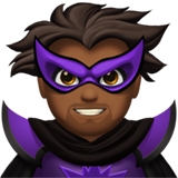 man supervillain: medium-dark skin tone