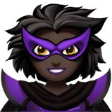 woman supervillain: dark skin tone