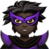 supervillain: dark skin tone