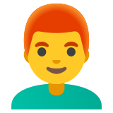 Man: red hair - Noto Color Emoji