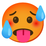 Hot face - Noto Color Emoji