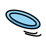 Flying disc - OpenMoji