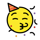Partying face - OpenMoji