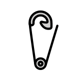 Safety pin - OpenMoji