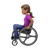 woman in manual wheelchair: medium skin tone
