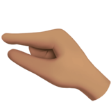 pinching hand: medium skin tone