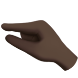 pinching hand: dark skin tone