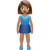 woman standing: medium skin tone
