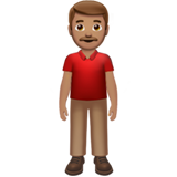 man standing: medium skin tone