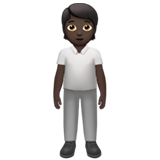 person standing: dark skin tone