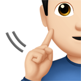 deaf man: light skin tone