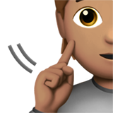 deaf person: medium skin tone