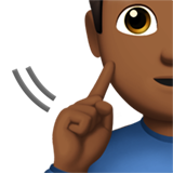 deaf man: medium-dark skin tone