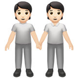 people holding hands: light skin tone
